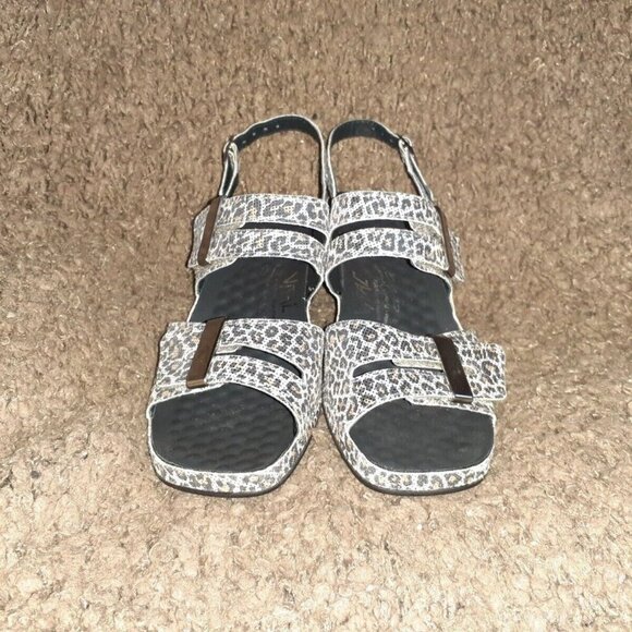VITAL-Austria-Orthopedic Slingback Sandals-Leopard Leather-Sz 35-5.5/6 Fit-NWOB - Picture 3 of 7